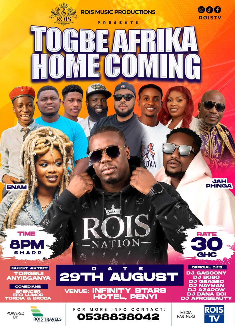 Togbe Afrika, Enam and Phinga to light up Dzodze-Penyi at 'Togbe Afrika Homecoming"