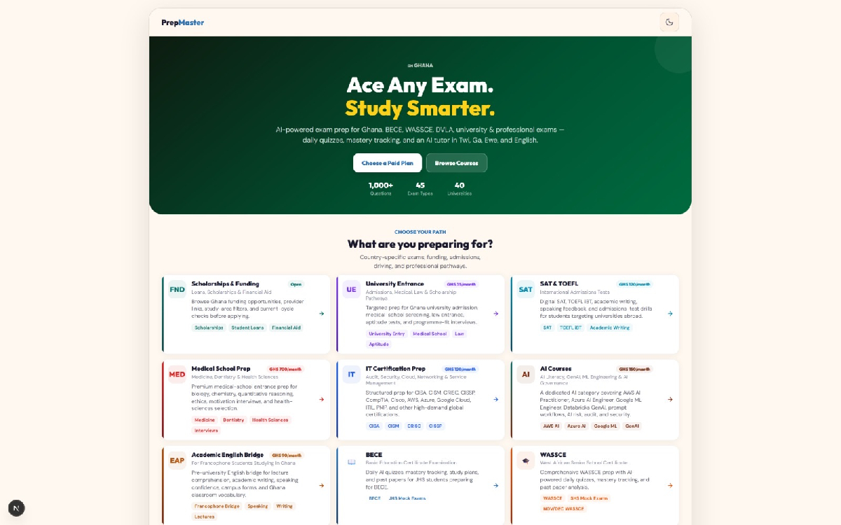 PrepMaster Launches in Ghana to Help Anyone Ace Exams and Visa Interviews
