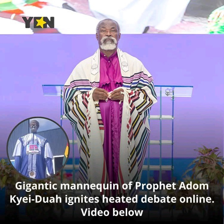 Apostle Adom Kyei-Duah is impressed by Philadelphia Ministry members' imaginative and heartfelt tribute.