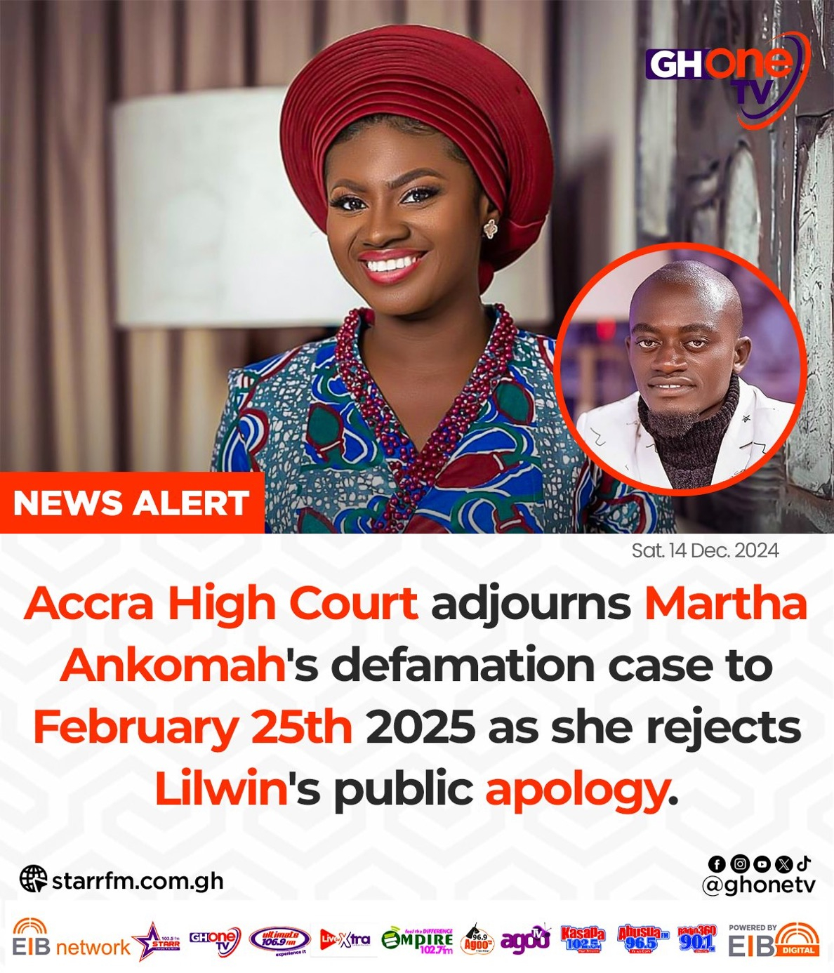 Accra high court adjourns Martha Ankomahs defamation case to February