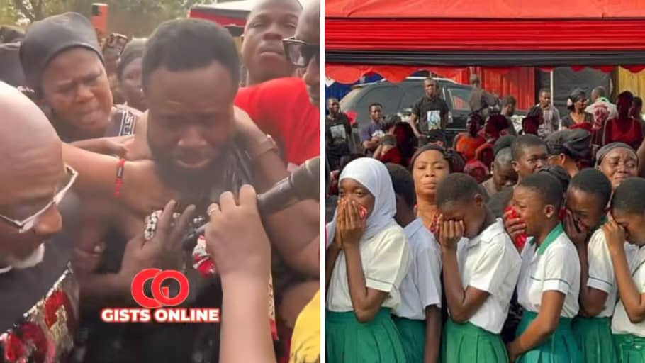 A video of a man who lost his wife and three children in a fire breaks ...
