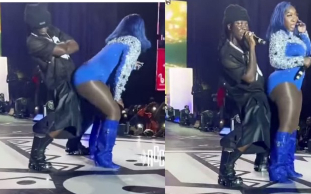 As Stonebwoy Dancing With Spice At Bhimfest, Netizens React: Your Wife ...