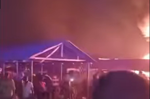 Fire destroys several properties at Techiman Central Market