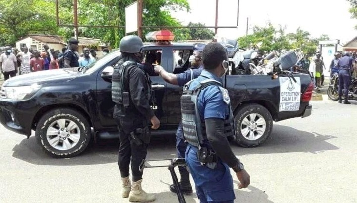 Accra police take down six dangerous criminals in a fierce shootout, providing relief to locals.