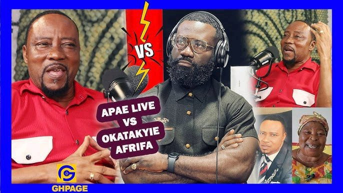 Apae Live has fired back at Okatakyie Afrifa for his recent jabs