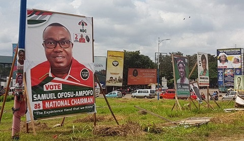 Some of the huge NDC campaign billboards in Kumasi