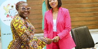 Dr. Winnifred Nafisa Mahama (left) in a picture with Jean Mensa (right)