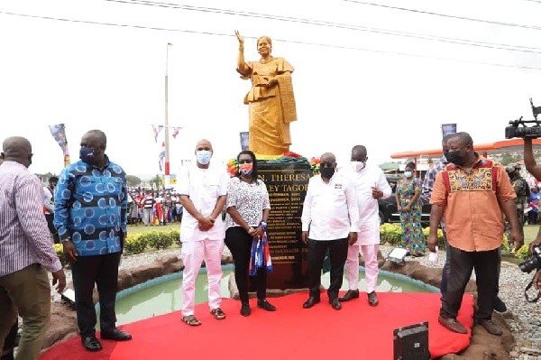 President Akufo-Addo at the memorial ceremony of Theresa Tagoe