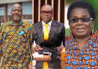 L-R: Kwame Sefa Kayi, Paul Adom Otchere and Elizabeth Ohene