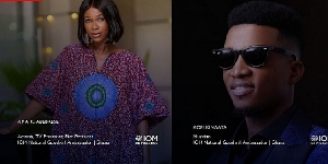 Ghanaian filmaker, Ama K. Abebrese and musician, Kofi Kinaata