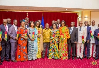 President Nana Addo Dankwa Akufo-Addo with some of his appointees