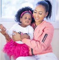 Hajia4Real with her daughter