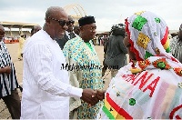 Akua Donkor meets President Mahama