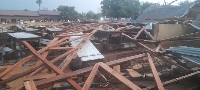 The collapsed dinning hall of Ejuraman Anglican senior high school