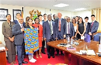 A delegation from McGill University, Canada during their visit to the Central Bank in Accra