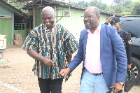 Chairman of the WRFA, Simon Ehomah with GFA President, Kurt Okraku