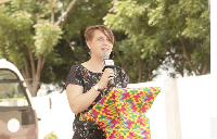 Project manager for Partner Africa Project, Carola Schmidt speaking at the launch