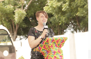 Project manager for Partner Africa Project, Carola Schmidt speaking at the launch