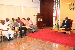 Mahama With Contractors
