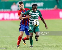 The 19-year-old powered Ferencvarosi ahead in the 39th minute of the game