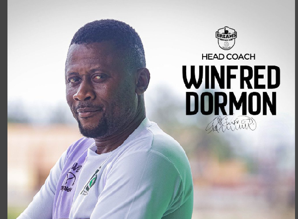 Dreams FC have officially named Winfred Dormon as their new head coach