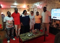 Mzbel and some NPP members who visited her after the accident