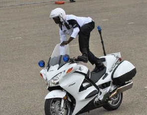 A police dispatch rider