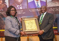 Vice President, Dr. Mahamudu Bawumia receives his award