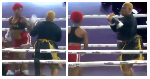 Watch the moment Phyna knocks out Nkechi Blessing in celebrity boxing match