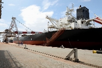 The ship which has arrived at the Takoradi Port