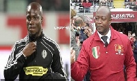 Stephen Appiah with Abedi Pele in an enhanced photo