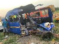 The sprinter was completely destroyed from its rear