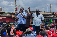 Kennedy Agyapong with Mike Oquaye at Dome-Kwabenya