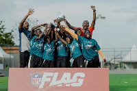 The one-day NFL Flag football tournament was held in Accra