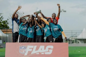 The one-day NFL Flag football tournament was held in Accra