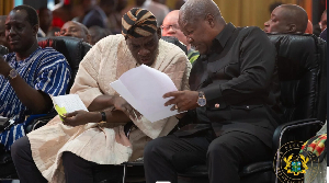 Haruna Iddrisu (L) and John Mahama (R)