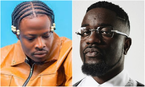 Fancy Gadam (L) says Sarkodie (R) charged him GH¢120K before performing in Tamale