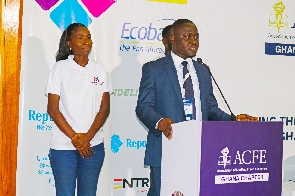 Mr Alfred Aryee, Partner at MAP speaking at the ACFE Conference