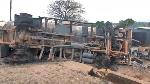 Fuel tanker driver burnt to death in fiery crash at Adubinso, seven shops destroyed