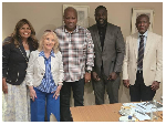 President John Dramani Mahama together with some members of Mercy Ship