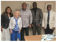 President John Dramani Mahama together with some members of Mercy Ship