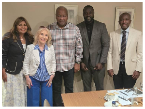 President John Dramani Mahama together with some members of Mercy Ship