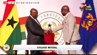 President Akufo-Addo and the GETFund Administrator, Dr. Richard Ampofo Boadu