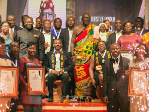 Some of the winners in a group photo