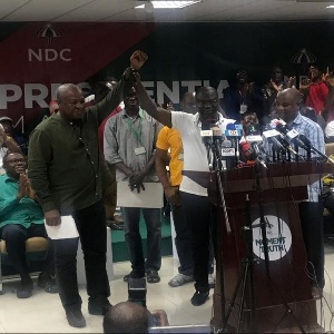 John Mahama pulled off a decisive victory by polling 95.24% of votes cast