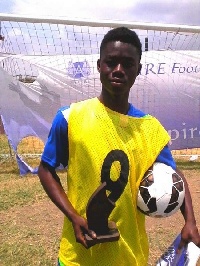 13 year old Joe Amoako - MVP of 2015 Aspire Football Dreams Ghana