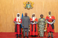 President John Dramani Mahama Among the judges