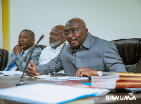 Dr Mahamudu Bawumia is a former Vice President speaking at the event