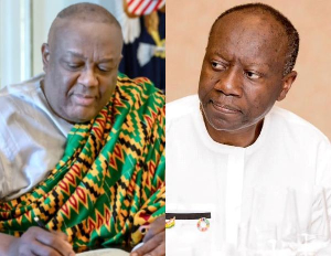 Victor Smith (L) says Ken Ofori-Atta (R) was medically fit before he was detained