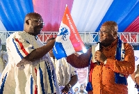 Dr Mahamudu Bawumia (L) with President Nana Addo Dankwa Akufo-Addo